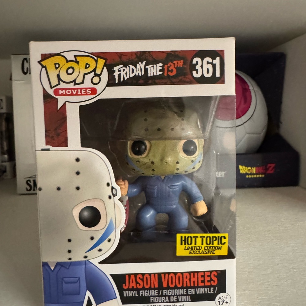 Funko Pop Jason Voorhees Blue and White Figure hot topic exclusive